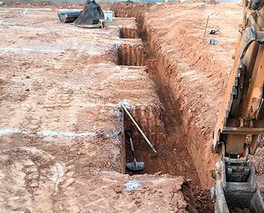 Excavaciones y Transportes EXMO 2019 elaboración de unos cimientos 
